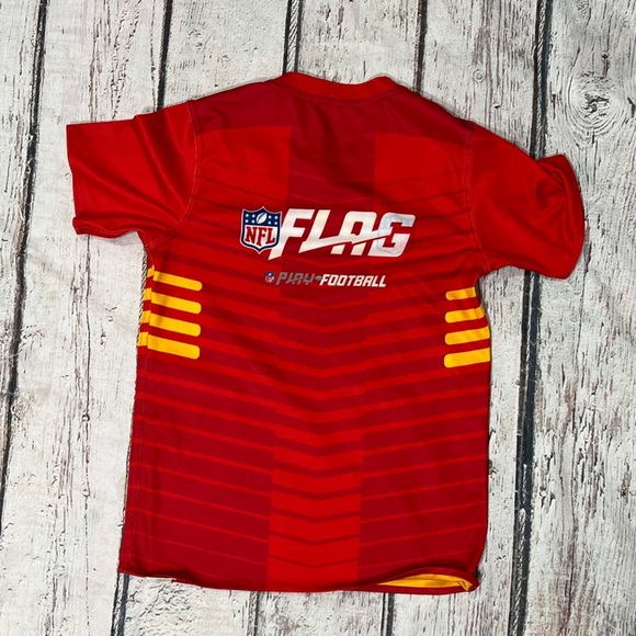 Kansas City Chiefs Reversible NFL Football Flag Boys Kids Youth Jersey - Picture 2 of 6